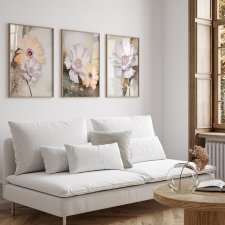 ZESTAW PLAKATÓW 50x70 cm Pastelowe kwiaty  (set228)
