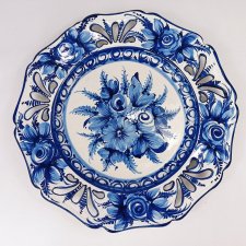 Duża ceramiczna patera, Portugalia, vintage