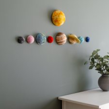 Filcowe planety układu słonecznego • Zawieszka na ścianę do pokoju dziecięcego