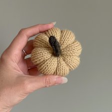 Dynia ozdobna handmade, rozmiar S, kolor żółty - 1 szt