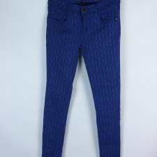 Gondola Blu spodnie damskie vintage imitacja koronki S /M