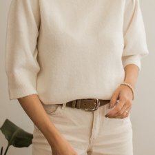 nowy kremowy sweterek 38/40