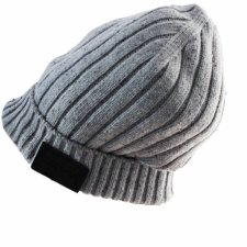 beanie czapka vintage szary melanż