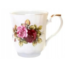 Vintage Chodziez Porcelain Mug in Roses | Vintage PRL Mug Poland | Porcelain Cup i