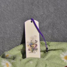 Zakładka do książki – zdobiona metodą decoupage