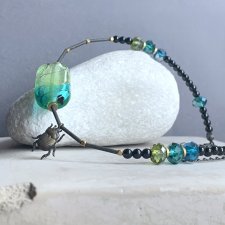 Naszyjnik Scarab & Venetian Glass