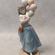 LLADRO Porcelanowa Figurka Dziewczynka z Balonami Lladro Hiszpania