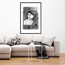 sisters, 70x50cm, PLAKAT z autorskiej akwareli