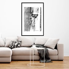 bicycle, 70x50cm, PLAKAT z autorskiej akwareli