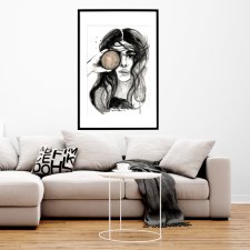 kula, 70x50cm, PLAKAT z autorskiej akwareli
