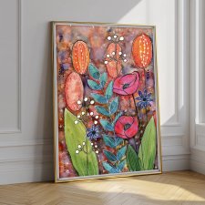 Kwiaty 50x70