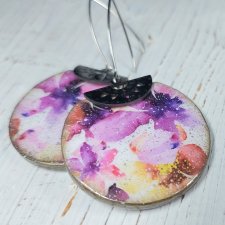 KOLCZYKI DECOUPAGE