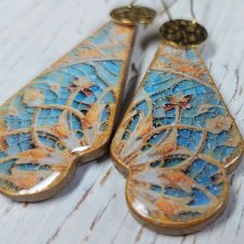 KOLCZYKI DECOUPAGE