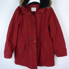 George lekko ocieplana kurtka parka bordo / L