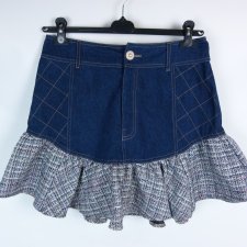 River Island spódnica jeans z falbaną 12 / 38