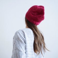 czapka na drutach merino