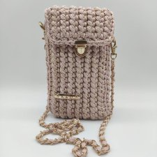 Case na telefon - słodki róż (złoty glitter)