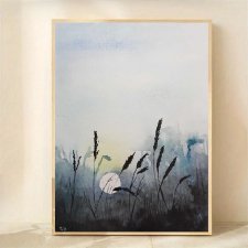Łąka-akwarela formatu 32/24 cm