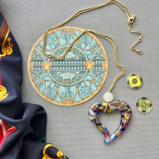 Murano Heart Necklace ❤ Art Glass ❤ Bardzo miłosny