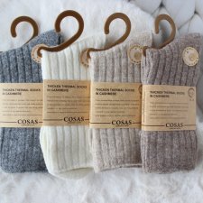 4 x Skarpetki damskie kaszmirowe 35-38