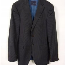 Tommy Hilfiger wełniana marynarka w paski wełna GR 94 / M