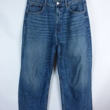 Zara straight jeans spodnie dżins / 42