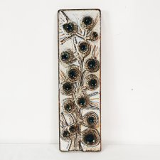 Ścienna płaskorzeźba ceramiczna, Soholm, proj. Noomi Backhausen, Dania, lata 70.