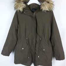 New Look lekko ocieplana kurtka parka khaki 12 / 40
