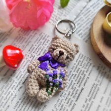 Breloczek Miś Lavender