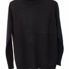 Czarny golf vintage Saint Tropez sweter wiskoza