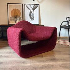 Fotel minimalistyczny nowoczesny boucle