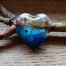 Magnes na lodówkę z żywicy - Serce Oceanu w Miniaturze