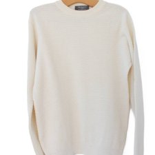 Sweter vintage bawełna ecru PRIMARK