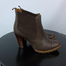 Clarks skórzane botki na obcasie skóra naturalna 5 / 38