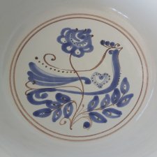 Ceramiczny pucharek retro vintage  ptak