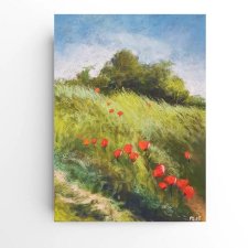 Łąka- rysunek pastele