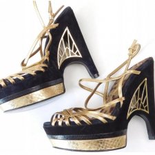 SAM EDELMAN - SANDAŁY NA KOTURNIE - 36