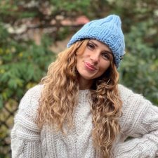 100% MERINO czapka w grubym splocie CHUNKY