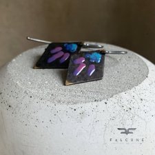 Kolczyki Little Flowers - Blue & Purple