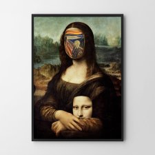 Plakat Krzyk Mony Mona Lisa - format A4
