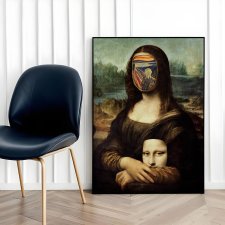 Plakat Krzyk Mony Mona Lisa - format 61x91 cm