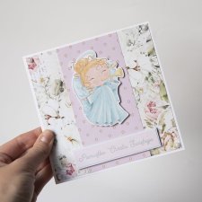 Pamiątka Chrztu Świętego kartka na chrzest chrzciny