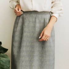 Spódnica midi w kratkę XS/S