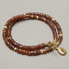 Granaty /hessonit/ vol. 18 - choker - Szlachetna kolekcja