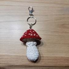 Muchomorek szydełkowy brelok