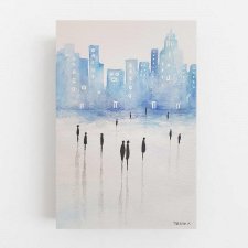 Miasto 1  -  akwarela