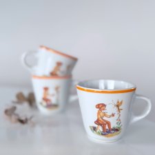 Filiżanka z krasnalem PRL Lubiana