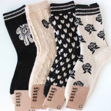 4 x Skarpetki wełniane damskie 39-42