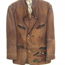 SOLO DIE TRACHT VINTAGE MEN  - SKÓRZANA KURTKA