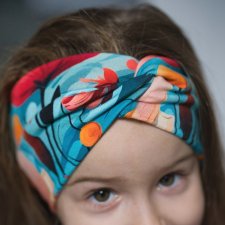 Opaska dziewczęca turban